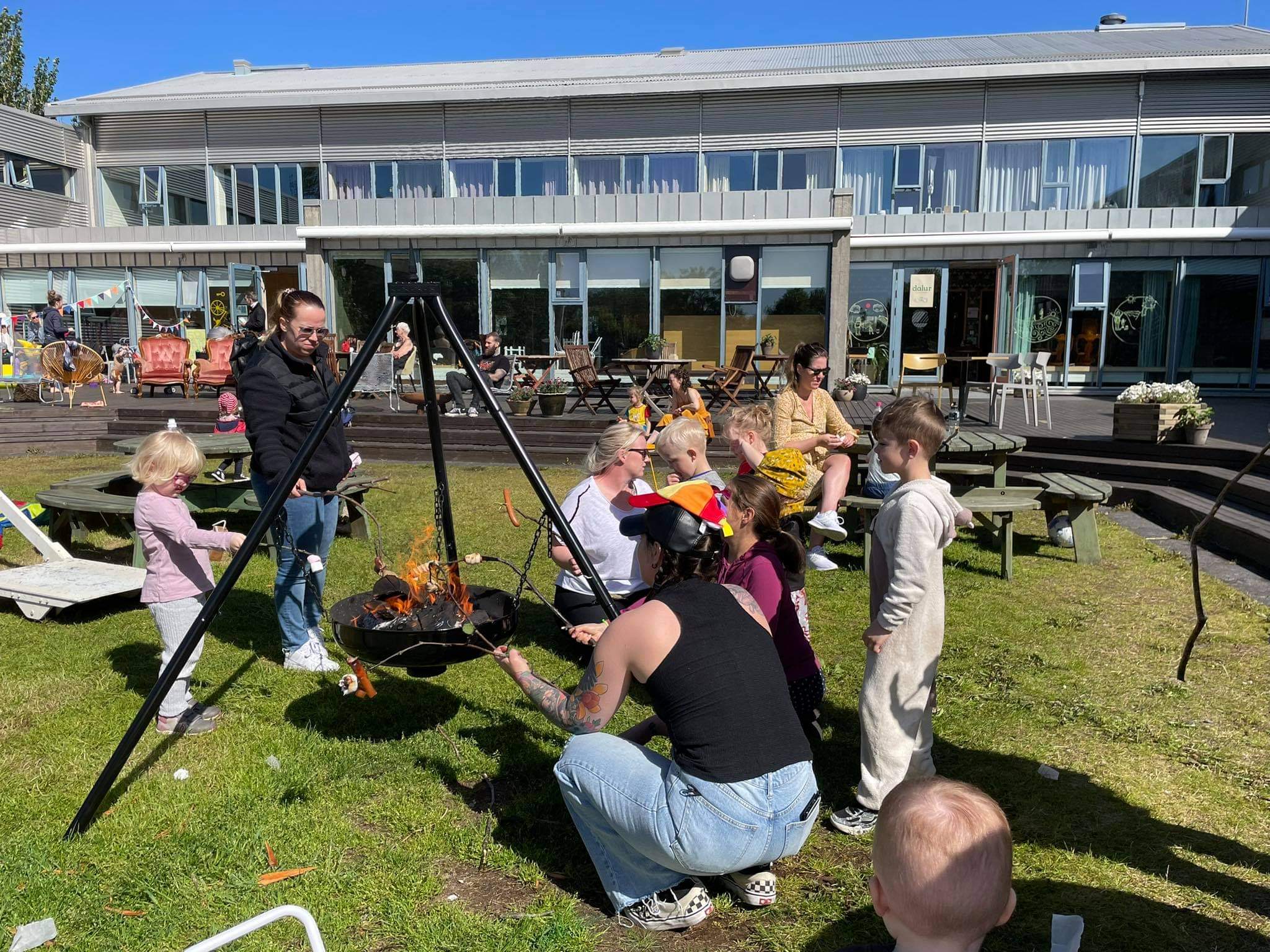 Grillaðir sykurpúðar og sumarfjör